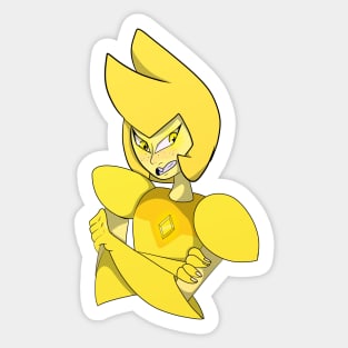 Yellow Diamond Sticker